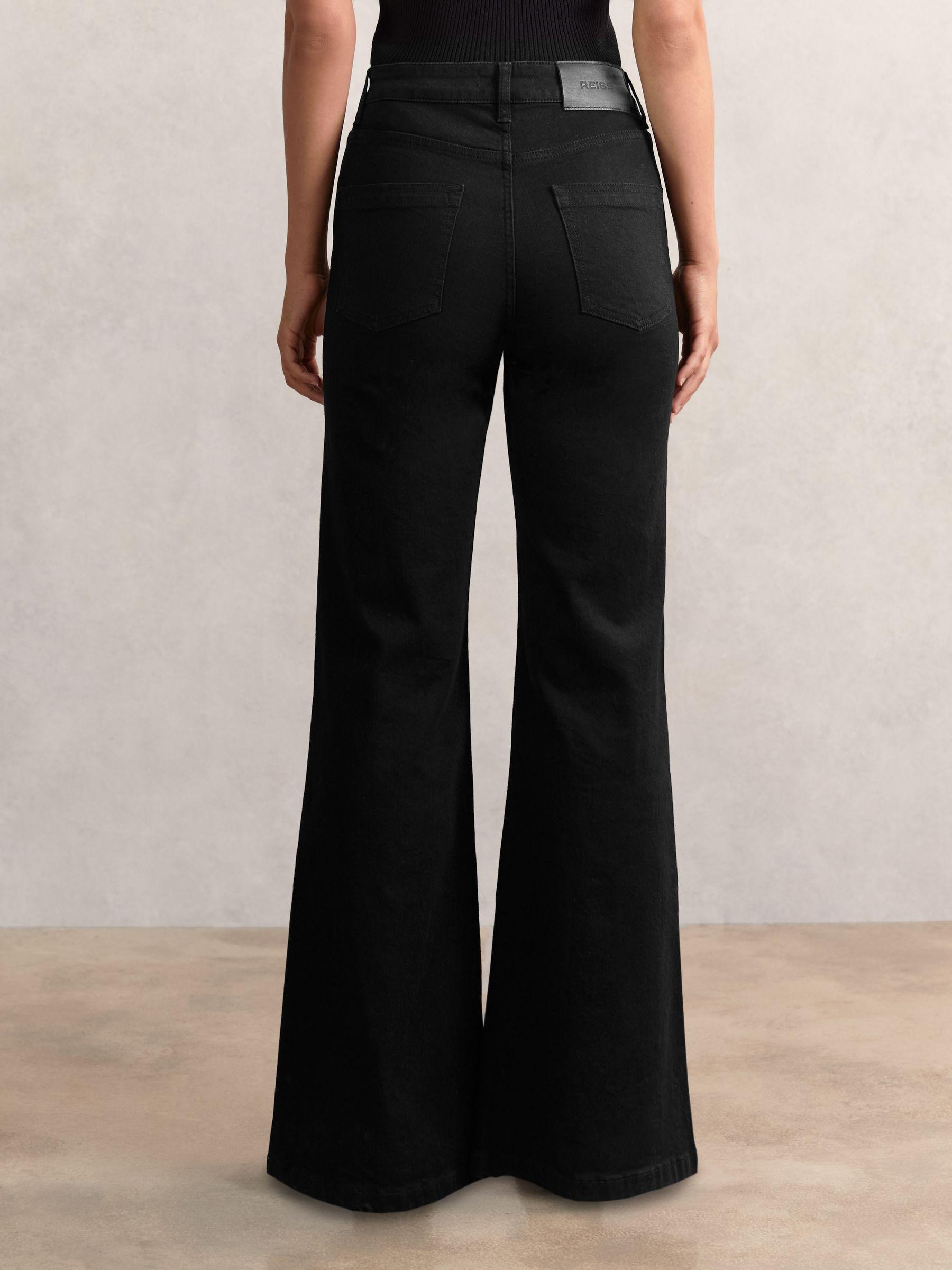 Mid Rised Flared Jeans Mid-Rise Flared Jeans In Black - Eureka